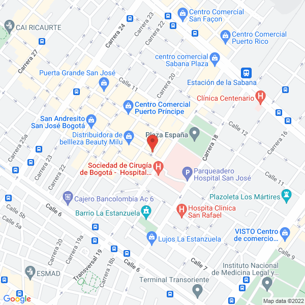 Mapa de Colombiana De Direcciones Y Suspensiones