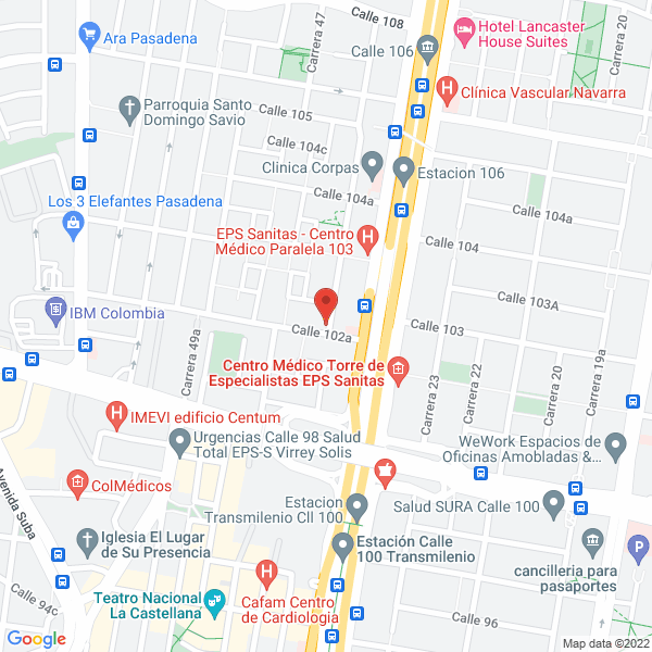 Mapa de Compañia De Inversiones Integrales S.A.