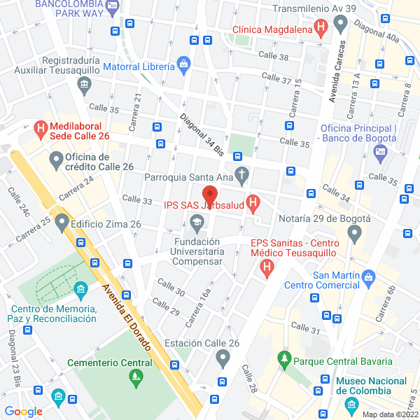 Mapa de Compañía General De Actividades Y Suministros S.A.S.