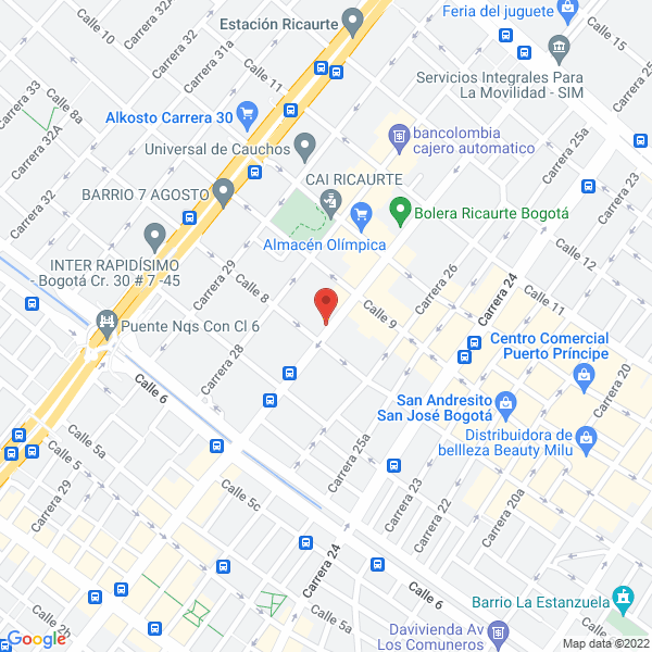 Mapa de Compañía Integral De Archivos Y Servicios Ltda.