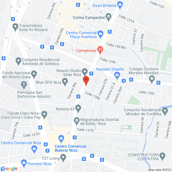Mapa de Profecionales De La Belleza