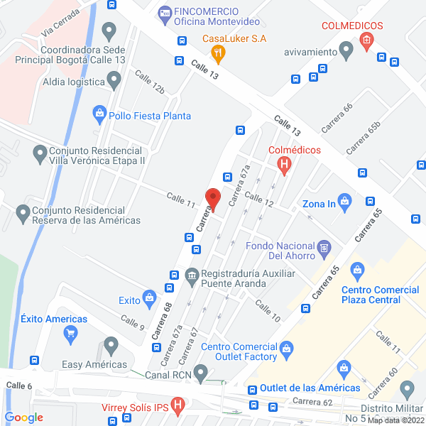 Mapa de R & M Aduanas Ltda.