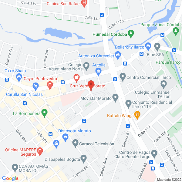 Mapa de R D Mercadeo C I Ltda