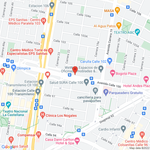 Mapa de R.G. Comercial Ltda.