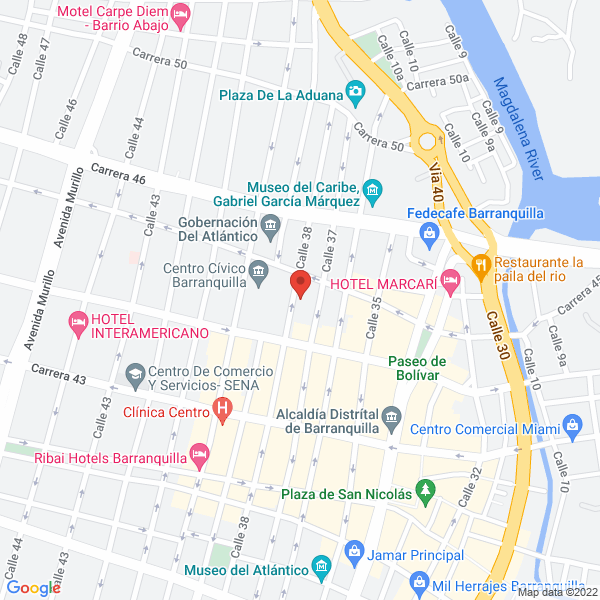 Map of Comercializadora Internacional Aliados 2X Trading S.A.S.
