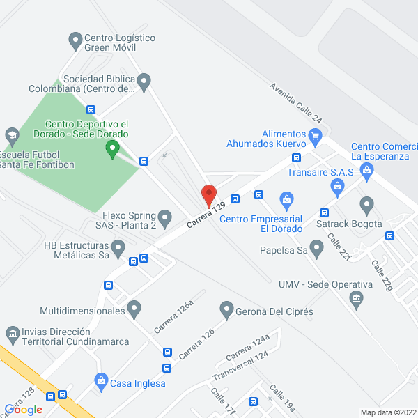Mapa de Comercializadora Internacional Industria De Alimentos La Sabana Ltda