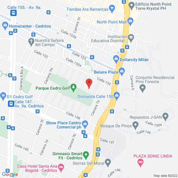 Mapa de Comercializadora Internacional Metra Ltda.
