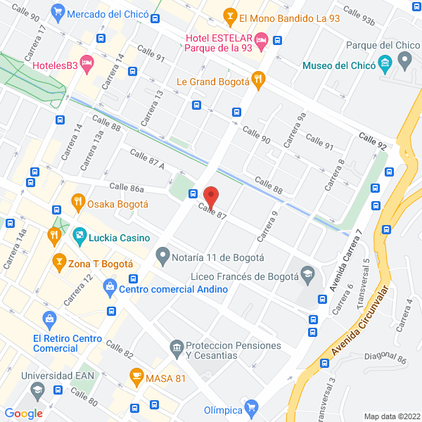 Mapa de Red Prepago De Colombia S.A.S.