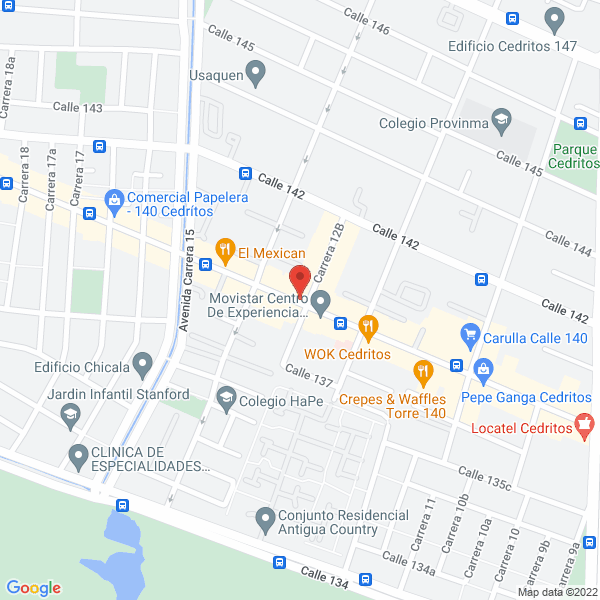 Mapa de Refill Express