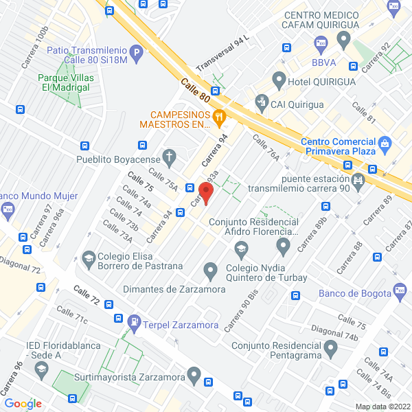 Mapa de Compañía Interamericana De Servicios Integrales Ltda.