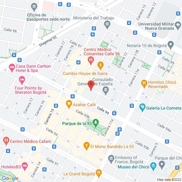 Mapa de Construcciones Marfil Ltda.