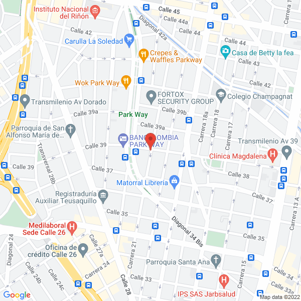 Mapa de Constructores Y Consultores De Ingenieria Limitada