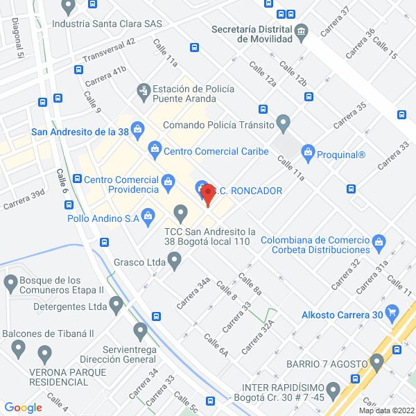 Mapa de Construmeta Omega & Cía. Ltda.