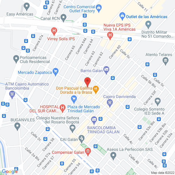 Mapa de Resinas Y Empaques Plasticos Limitada