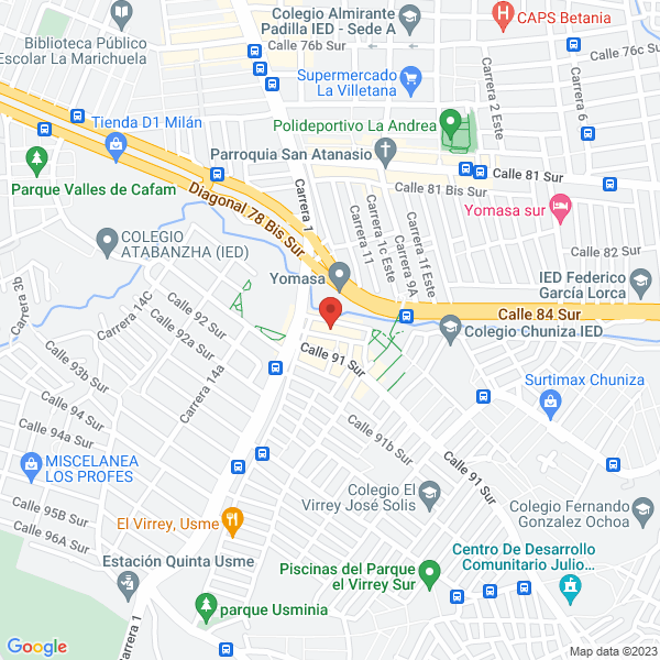 Mapa de Restaurante Caserito