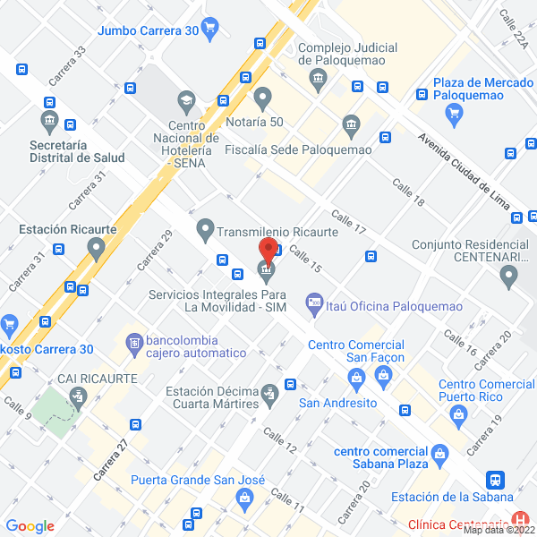Mapa de Restaurante Con Motor
