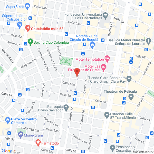 Mapa de Restaurante Santafereño