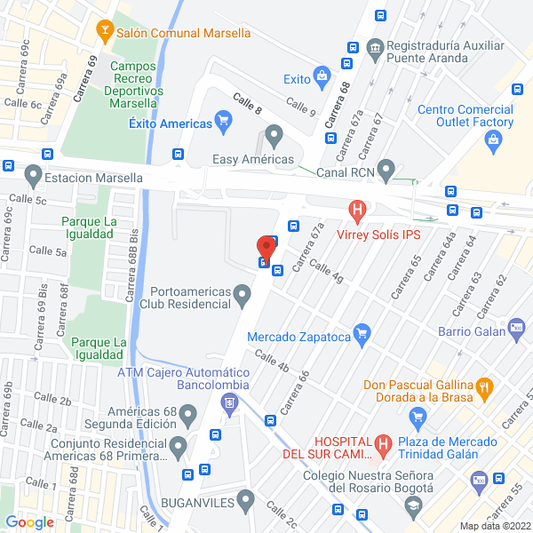Mapa de Saldaña Ruiz Y Cía. Ltda.