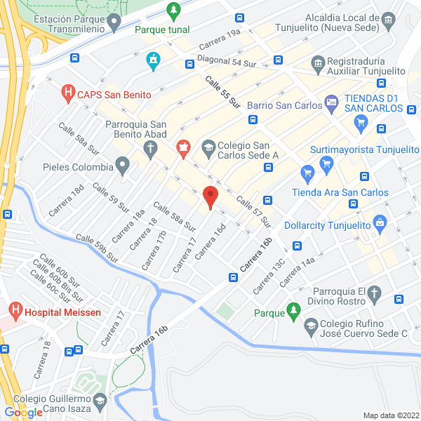 Mapa de Sanitizadora De Guadua