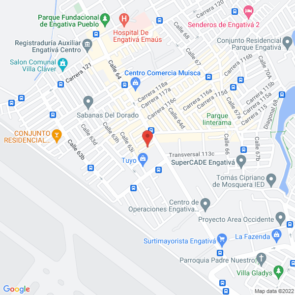 Mapa de Santiago Peluquería