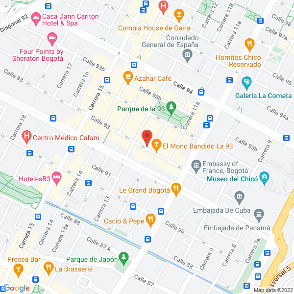 Mapa de Sociación De Biotecnología Vegetal Gricola