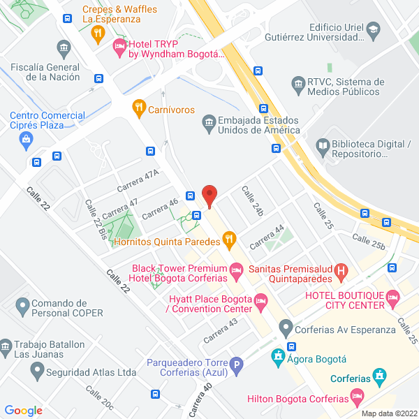Mapa de Supermercado Avenida La Esperanza
