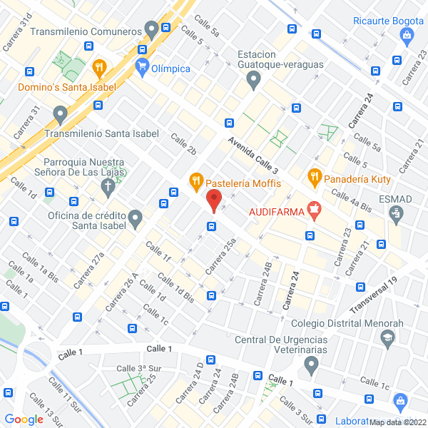 Mapa de Supermercado Frutas & Verduras