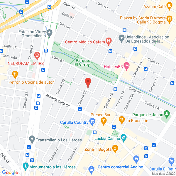 Mapa de Symantec Latinoamérica
