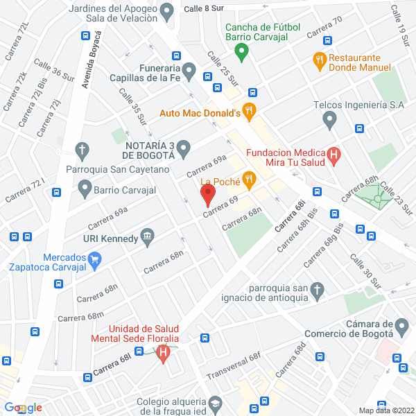 Mapa de Tecnomodel Ltd.
