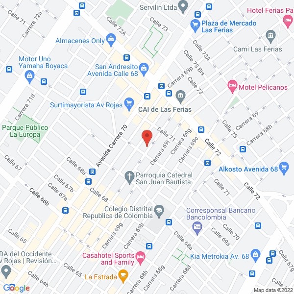 Mapa de Tecsem Ltda. Técnicos En Semáforos Ltda.
