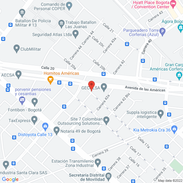 Mapa de Tegomont Colombia S.A.S.