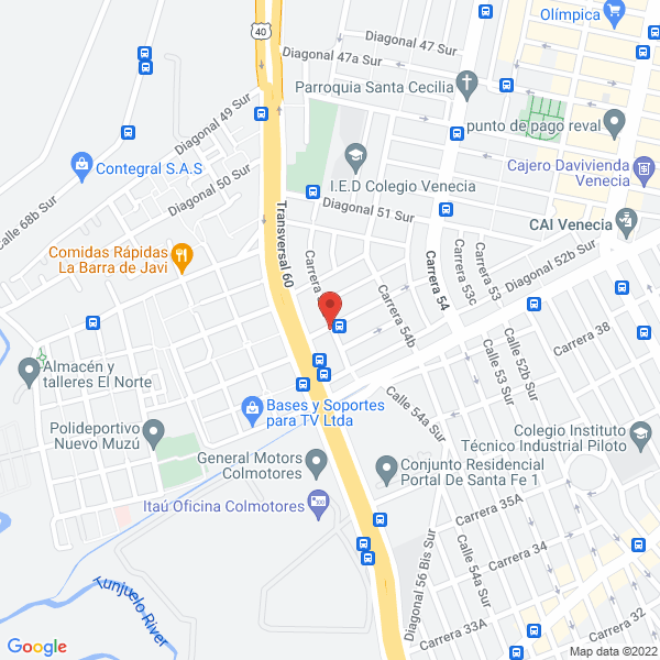 Mapa de Crel J. Llantas Y Cía.