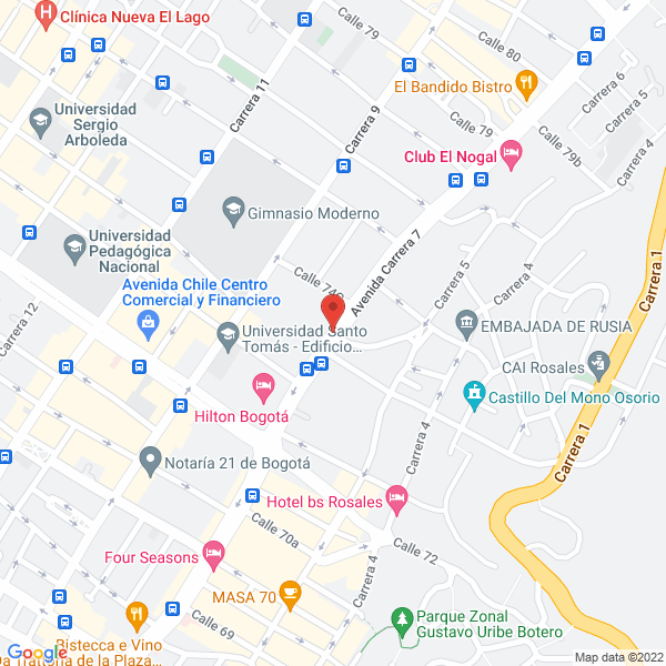 Mapa de Crisol Marketing Colombia