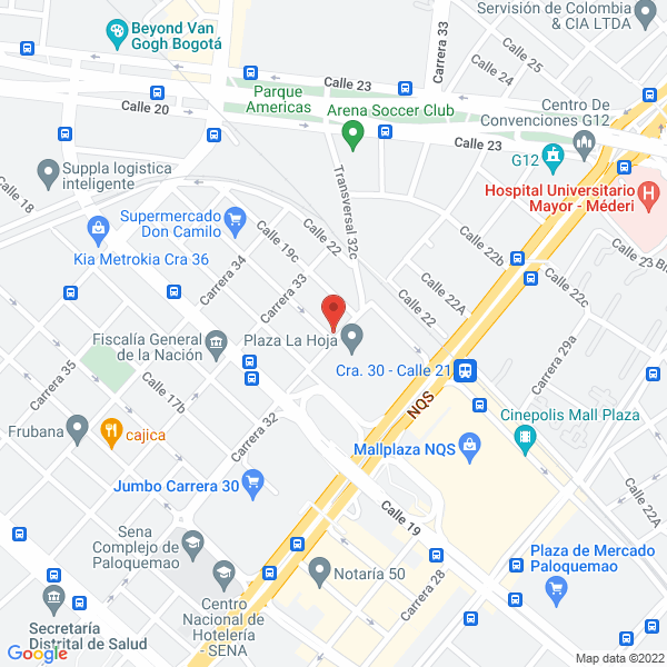 Mapa de Tracto England P G Ltda