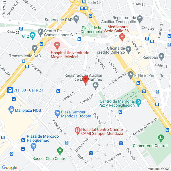Mapa de Trazzo Iluminación Ltda.