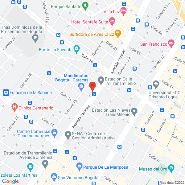 Mapa de D M P Ltda. Diiseño Y Fabricación De Manufacturas Plásticas
