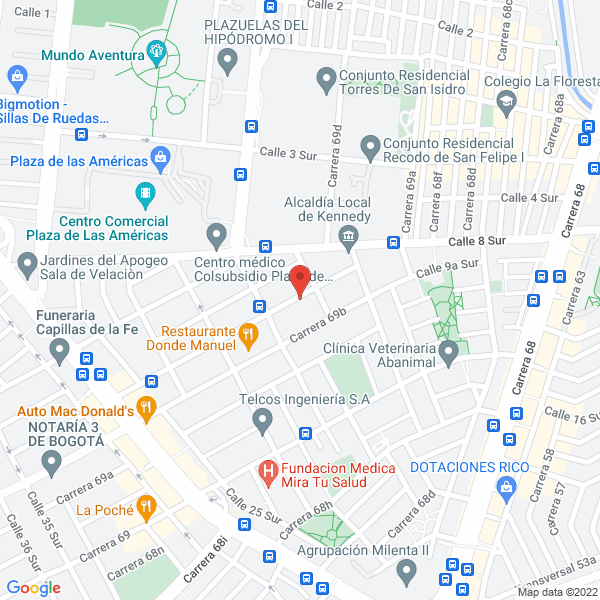 Mapa de Defaplast