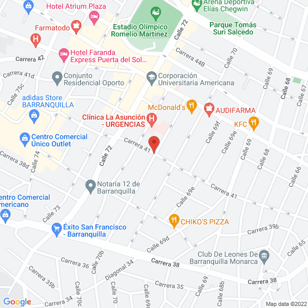 Map of Delco Ingenieria