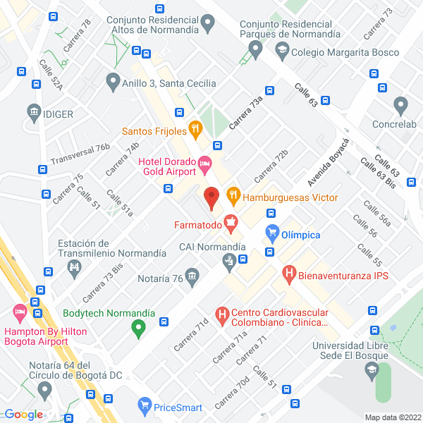 Mapa de Comaté Ltda.