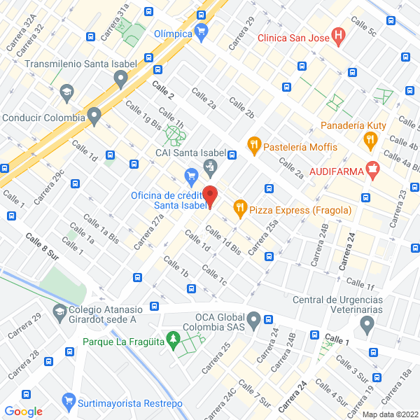 Mapa de Comidas Rápidas Pinocho