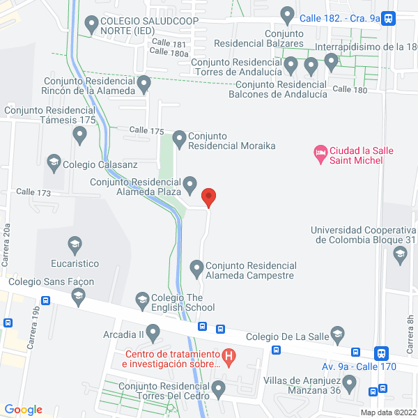 Mapa de Conjunto Residencial Alameda Plaza Et I