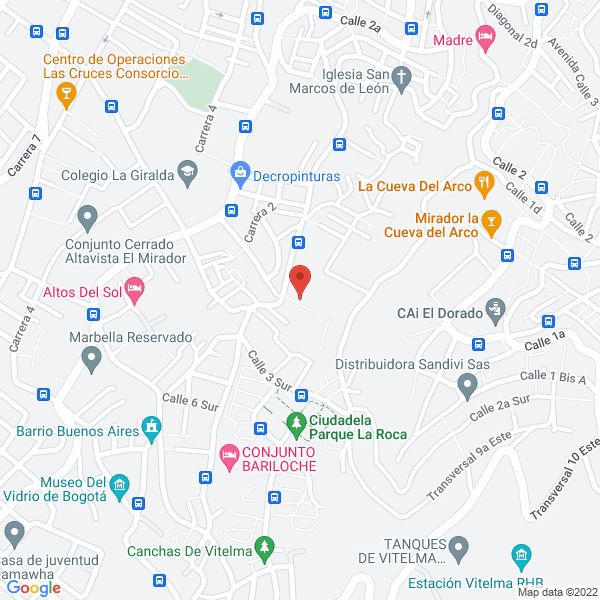 Mapa de Construcciones Y Recubrimientos S.A.S.