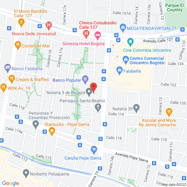 Mapa de Constructora Glastedi Ltda.