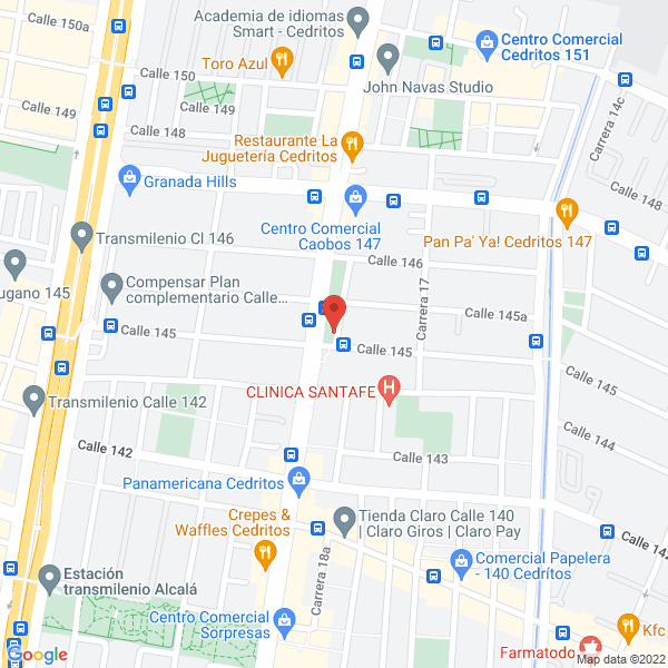 Mapa de Cosset Colombia Ltda.