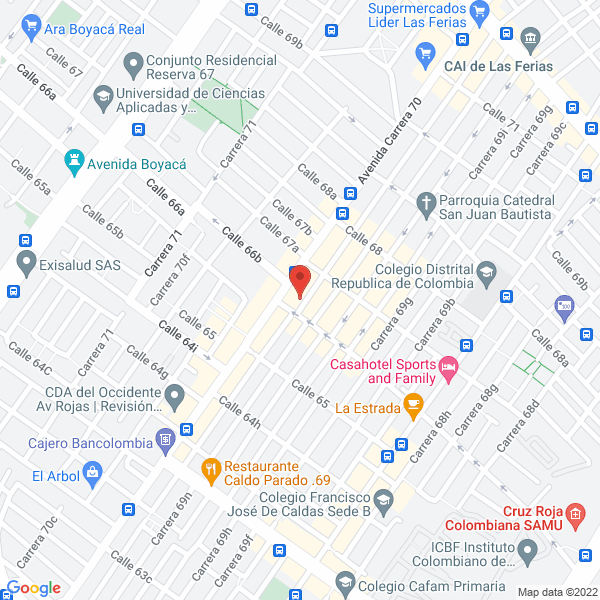Mapa de Crear Color Ltda.