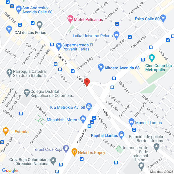 Mapa de Cristaleria Variedades Del Hogar Moderno