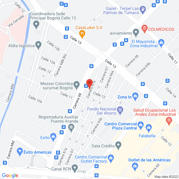 Mapa de Depósito El Industrial