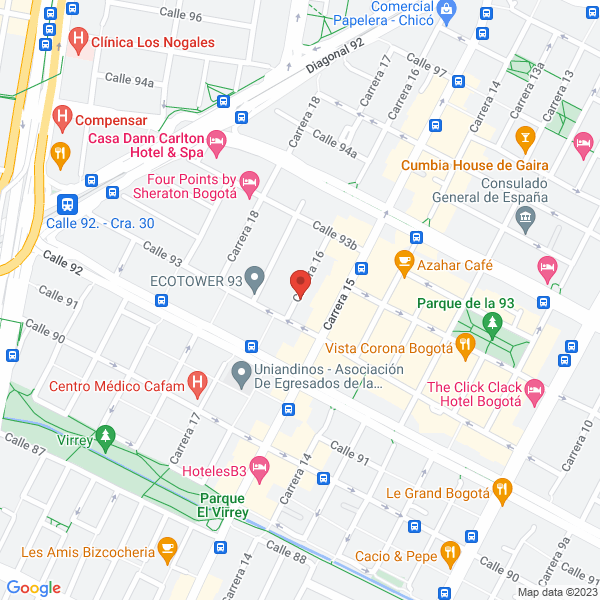 Mapa de Droguería Punto 53