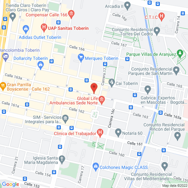 Mapa de Droguería Super Norte