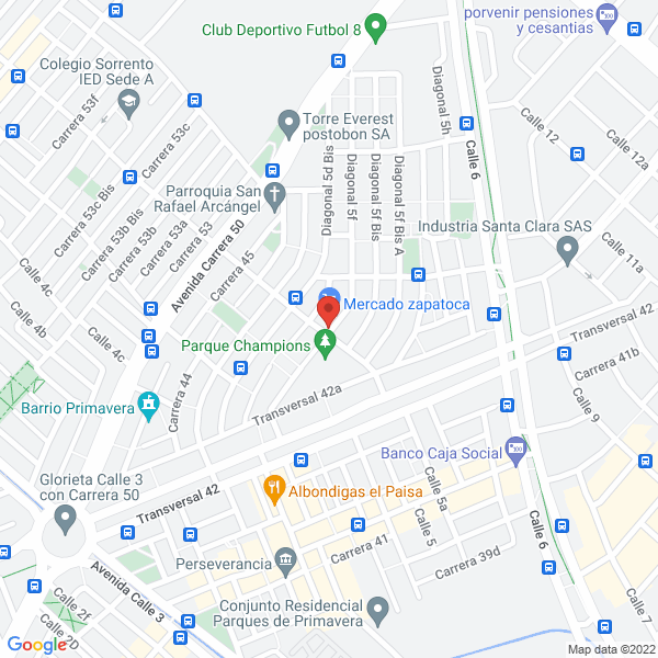 Mapa de Droguería Yaneida